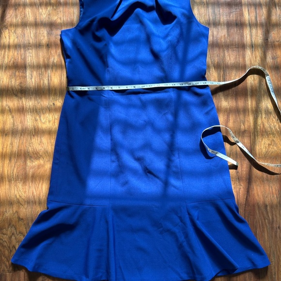 Evan Picone A-line Dress Women’s Size 14 Cobalt Blue Sleeveless Career Casual - Picture 5 of 8